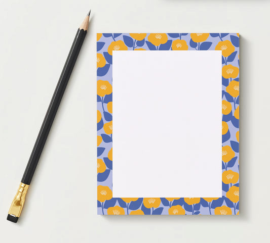 Bloom Blues Notepad